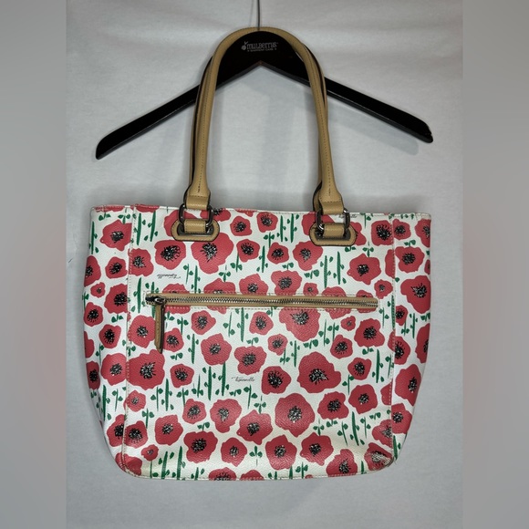 Tignanello Handbags - Tignanello Strawberry Poppy Medium Handbag Tote Bag Purse